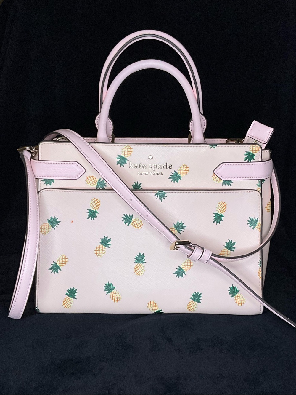 5 piece kate spade Pink Pineapple Print collection - Picture 2 of 6